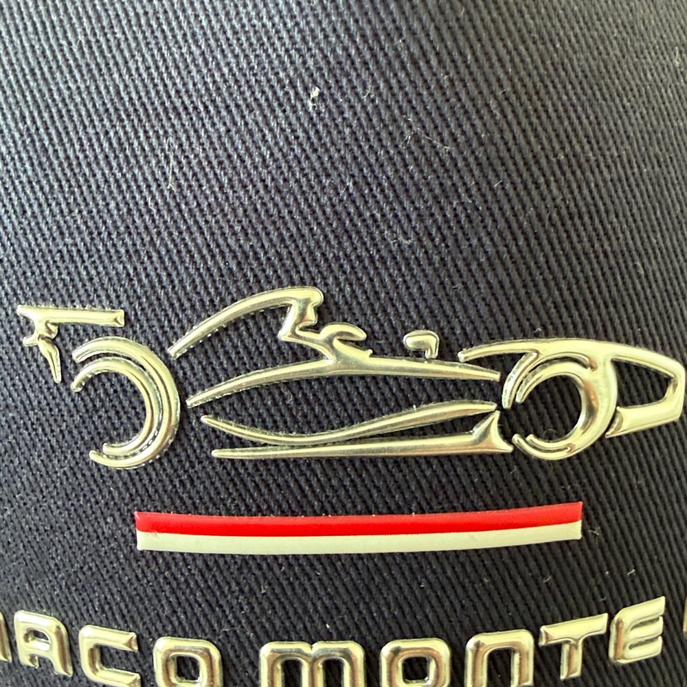 Navy Embroidered Racing Cap - Picture 7 of 7